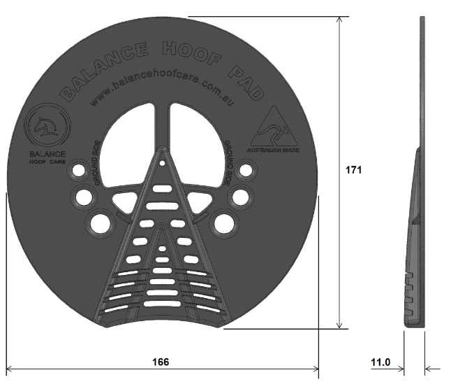 Balance Hoof Care pad - Flat pair