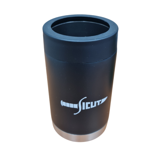 SICUT Double Wall Vacuum sealed Insulated Stainless Steel Stubby & Can Cooler Thermal Mug